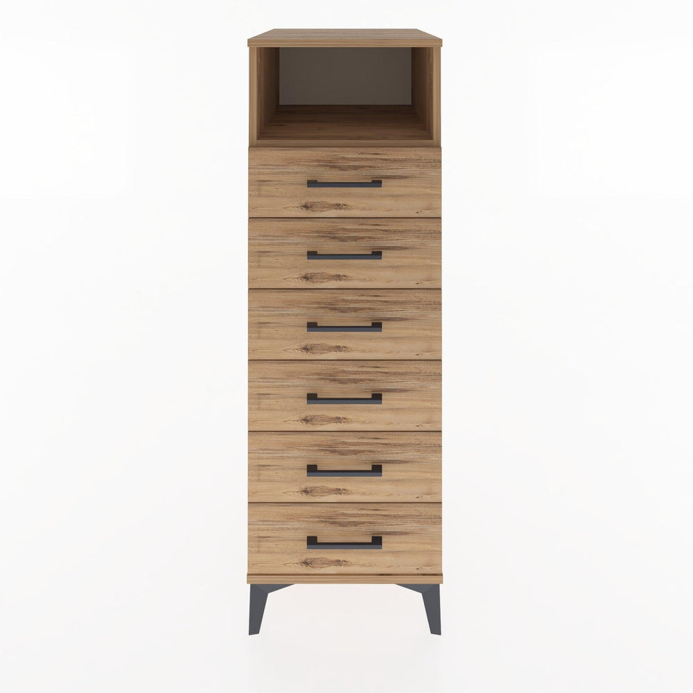 Woodntry Modular Cabinet Pine 44x30x122 cm with Drawers and Shelves CR129-3