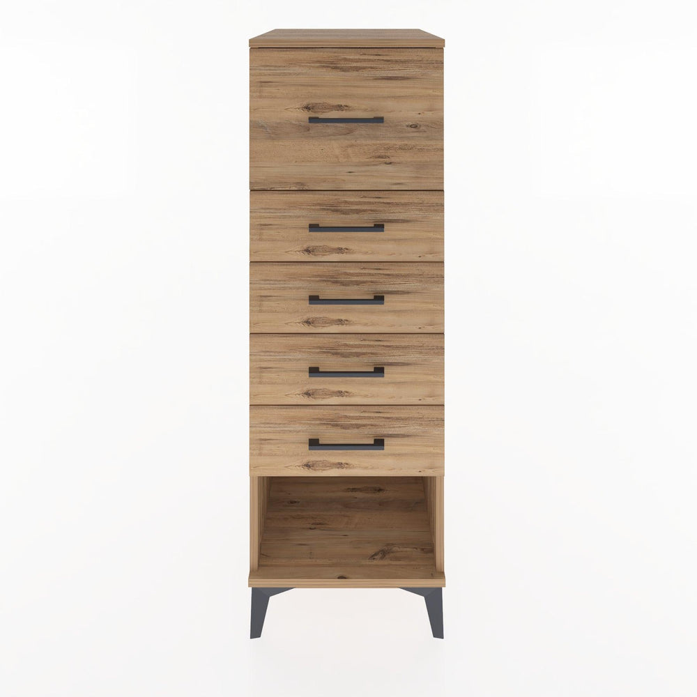 Woodntry Modular Cabinet Pine 44x30x122 cm with Drawers and Shelves CR29-3