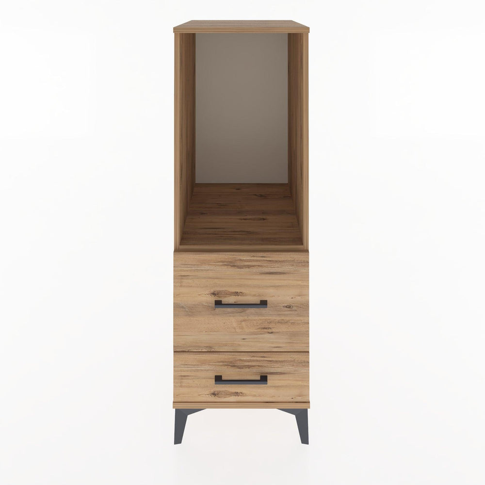 Woodntry Modüler Dolap Çam 44x30x122 cm Çekmeceli ve Raflı CR79-3