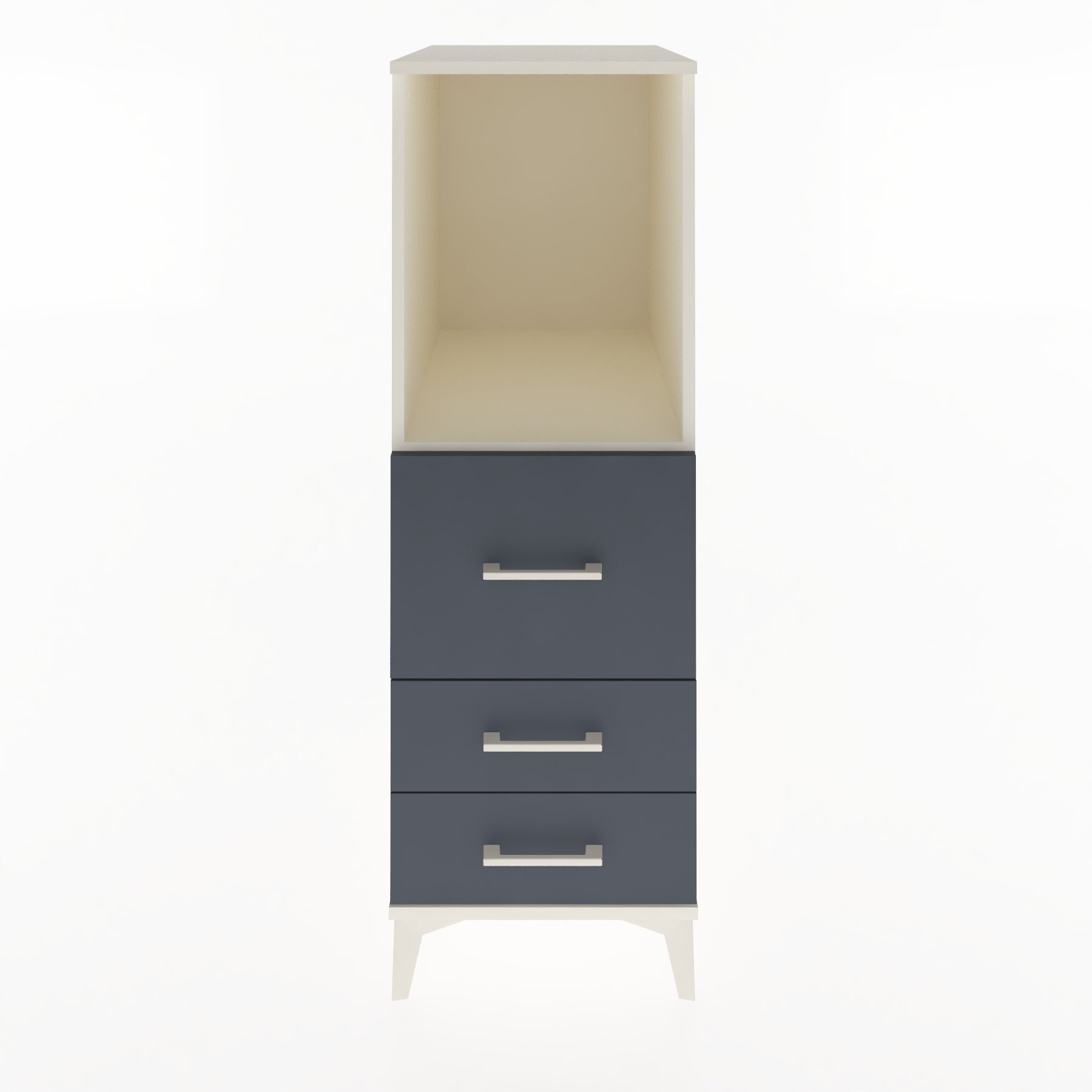 Woodntry Modular Cabinet Moonstone 44x59x122 cm with Drawers and Shelves CR80-1
