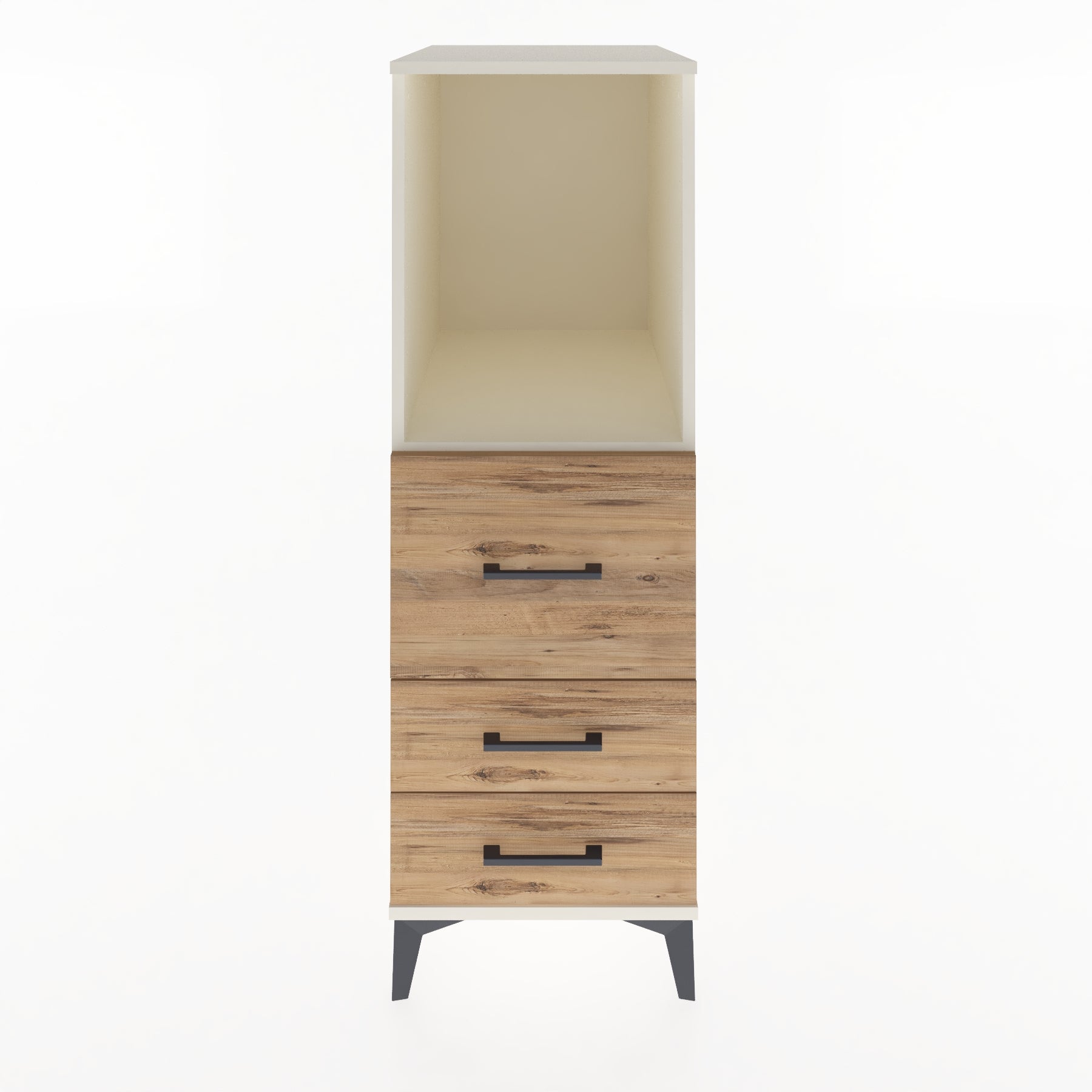 Woodntry Modular Cabinet Moonstone 44x59x122 cm with Drawers and Shelves CR80-1