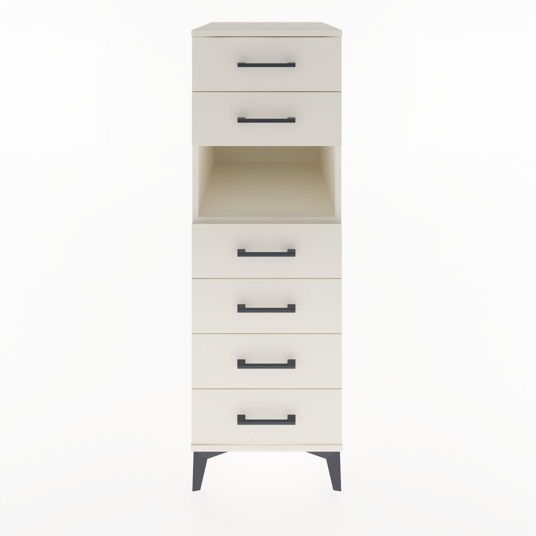 Woodntry Modular Cabinet Moonstone 44x59x122 cm with Drawers and Shelves CR130-1
