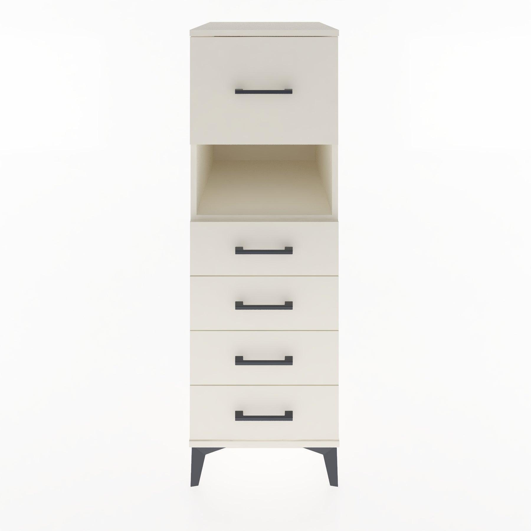 Woodntry Modular Cabinet Moonstone 44x30x122 cm with Drawers and Shelves CR30-1