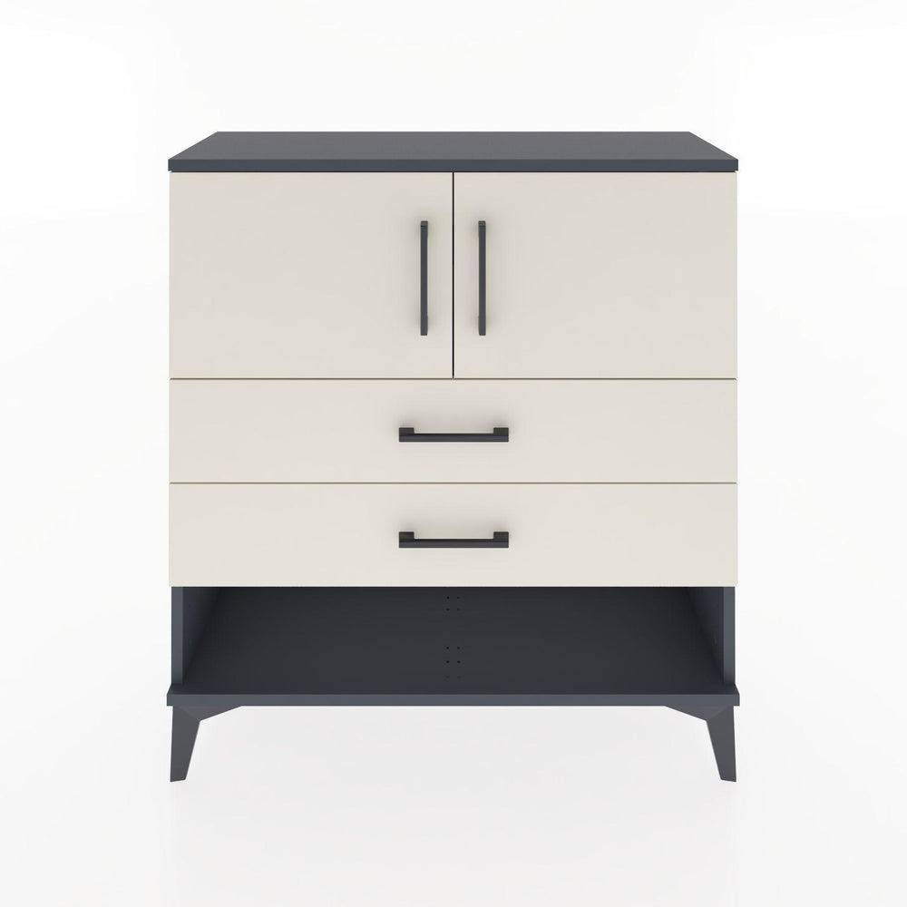 Woodntry Modüler Şifonyer Antrasit 88x30x84 cm Fonksiyonel F30-2