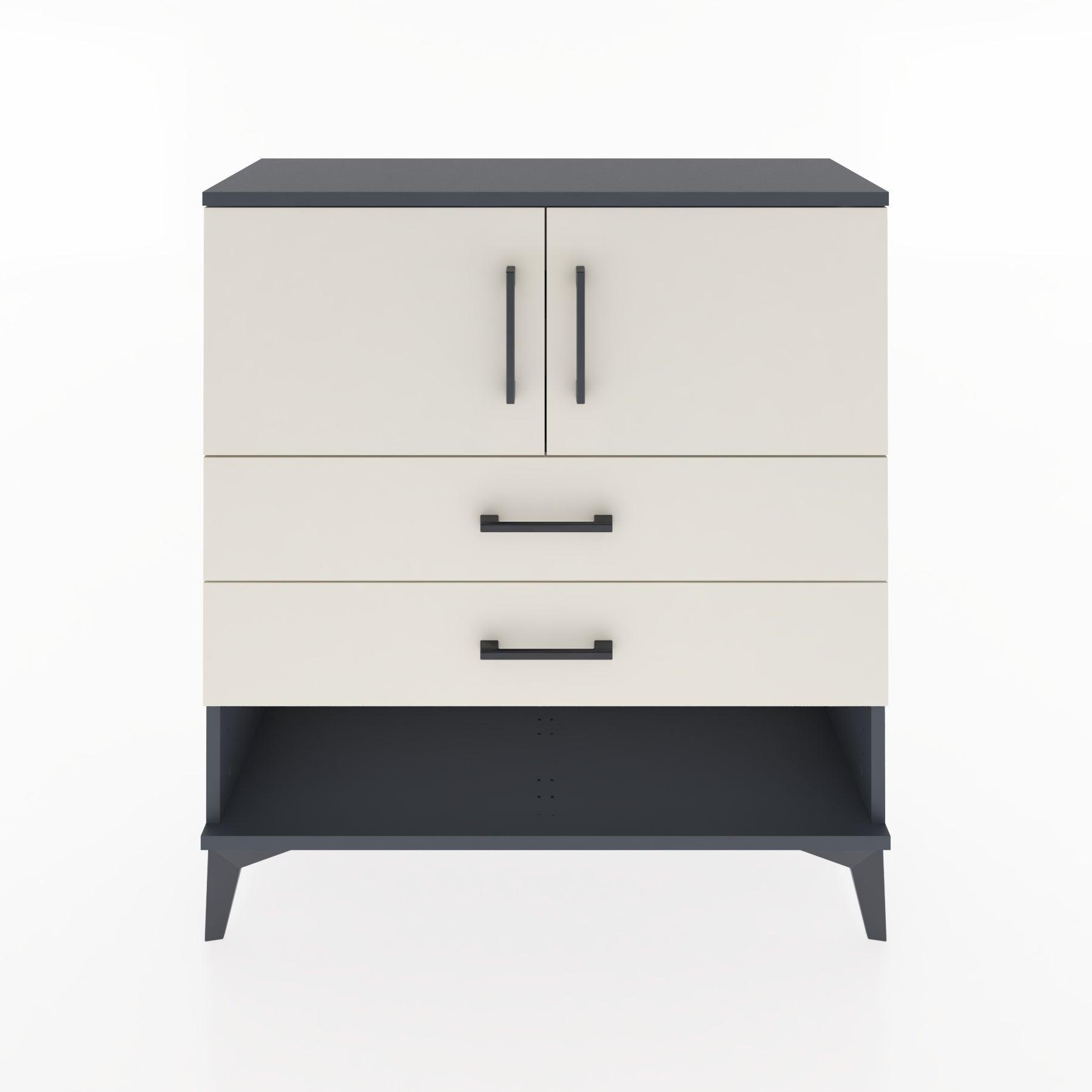 Woodntry Modular Dresser Anthracite 88x30x84 cm Functional F30-2