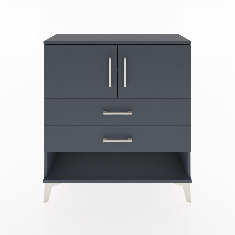 Woodntry Modüler Şifonyer Antrasit 88x30x84 cm Fonksiyonel F30-2