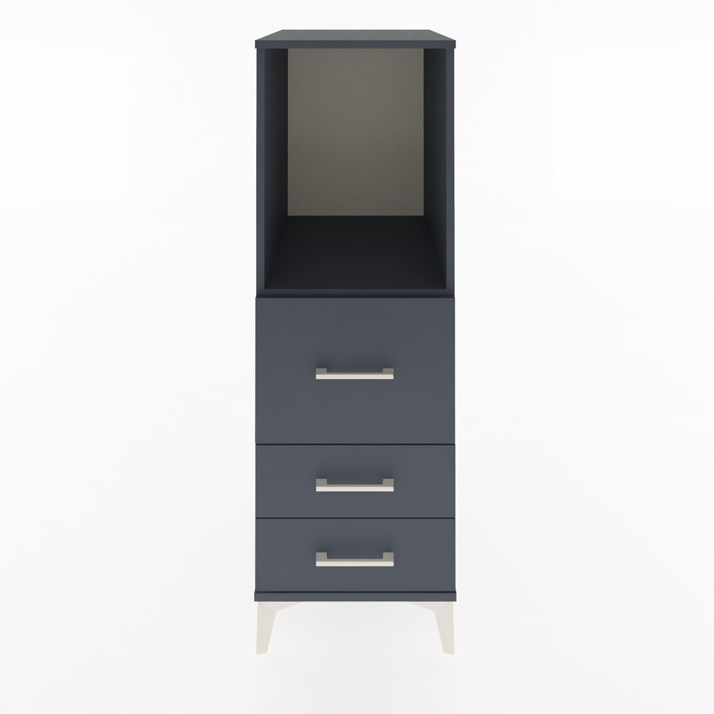 Woodntry Modular Cabinet Anthracite 44x59x122 cm with Drawers and Shelves CR80-2