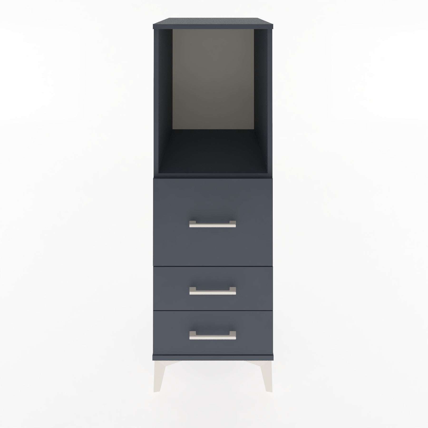Woodntry Modular Cabinet Anthracite 44x59x122 cm with Drawers and Shelves CR80-2