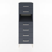 Woodntry Modular Cabinet Anthracite 44x59x122 cm with Drawers and Shelves CR130-2