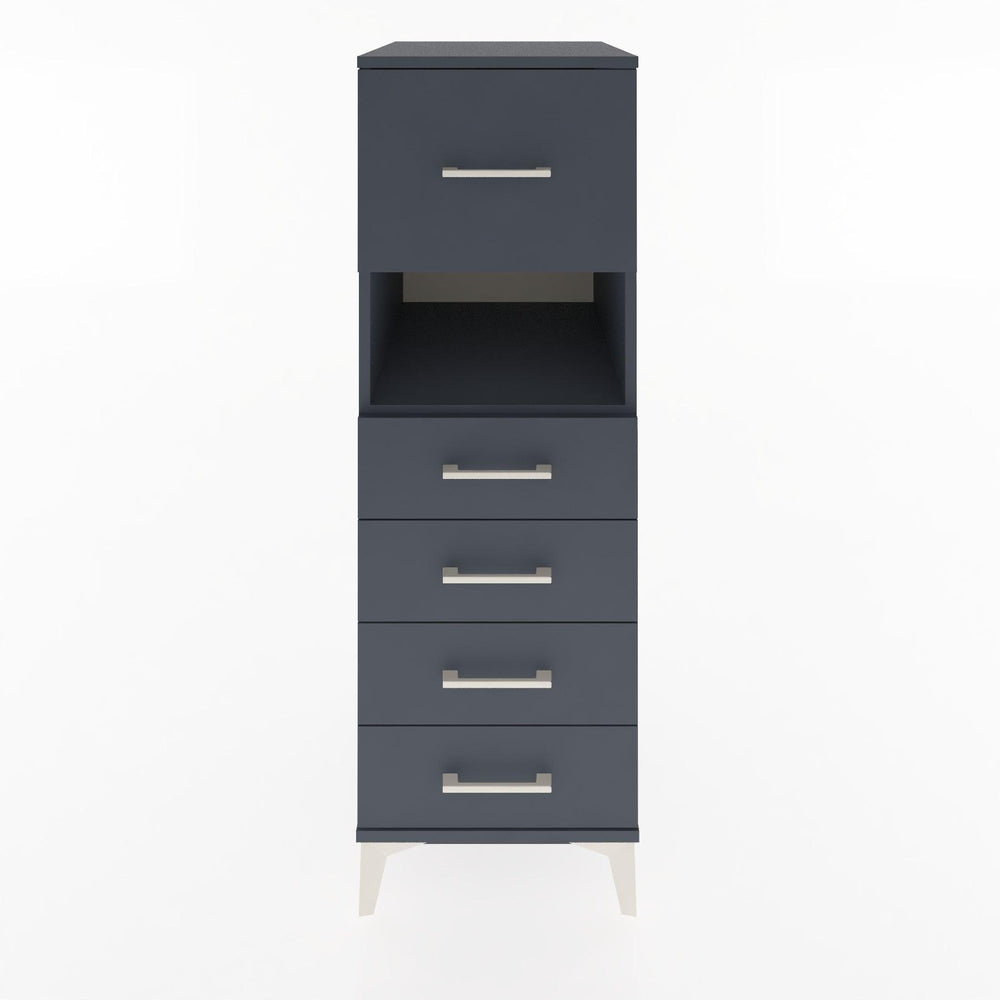 Woodntry Modular Cabinet Anthracite 44x30x122 cm with Drawers and Shelves CR30-2