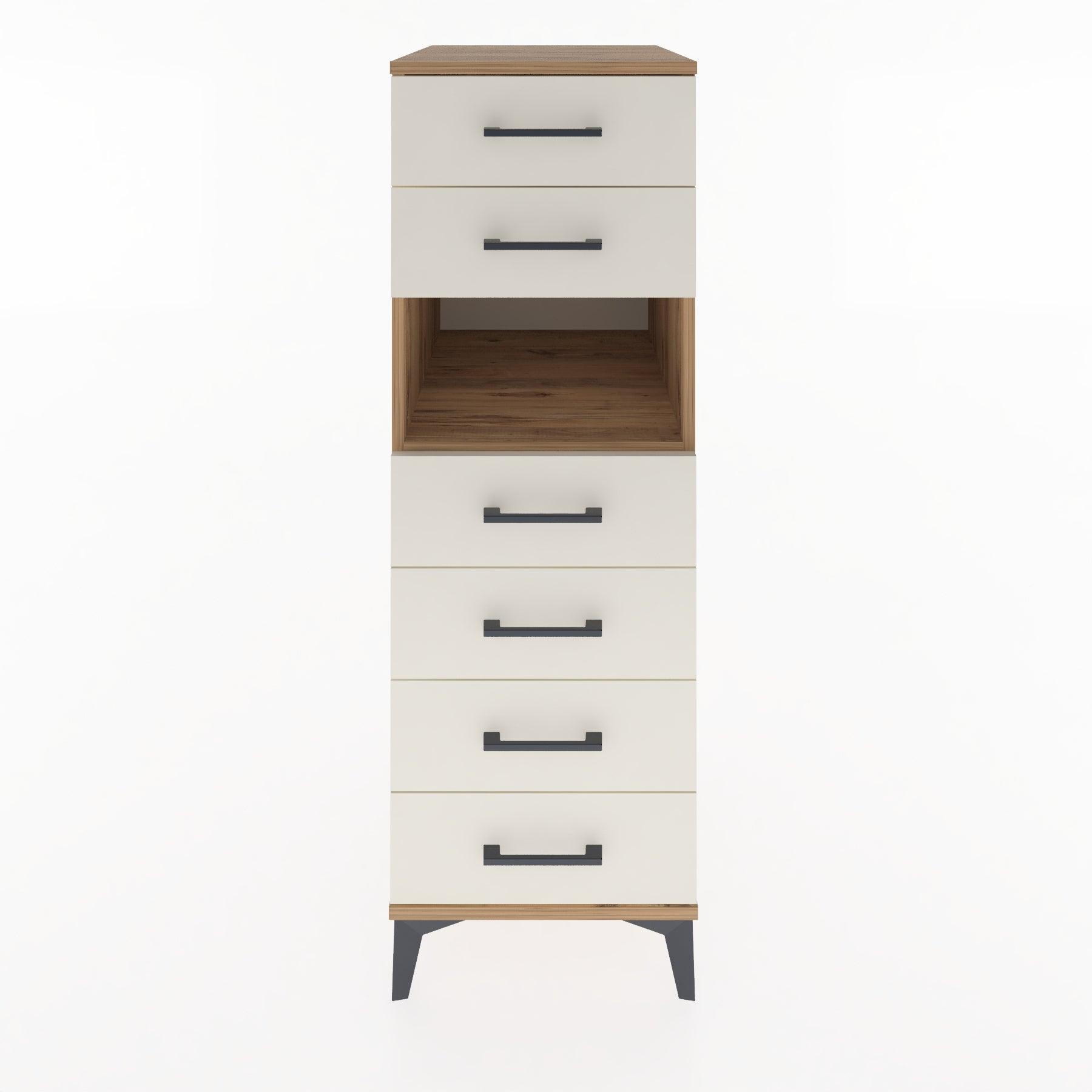Woodntry Modular Cabinet Pine 44x59x122 cm with Drawers and Shelves CR130-3