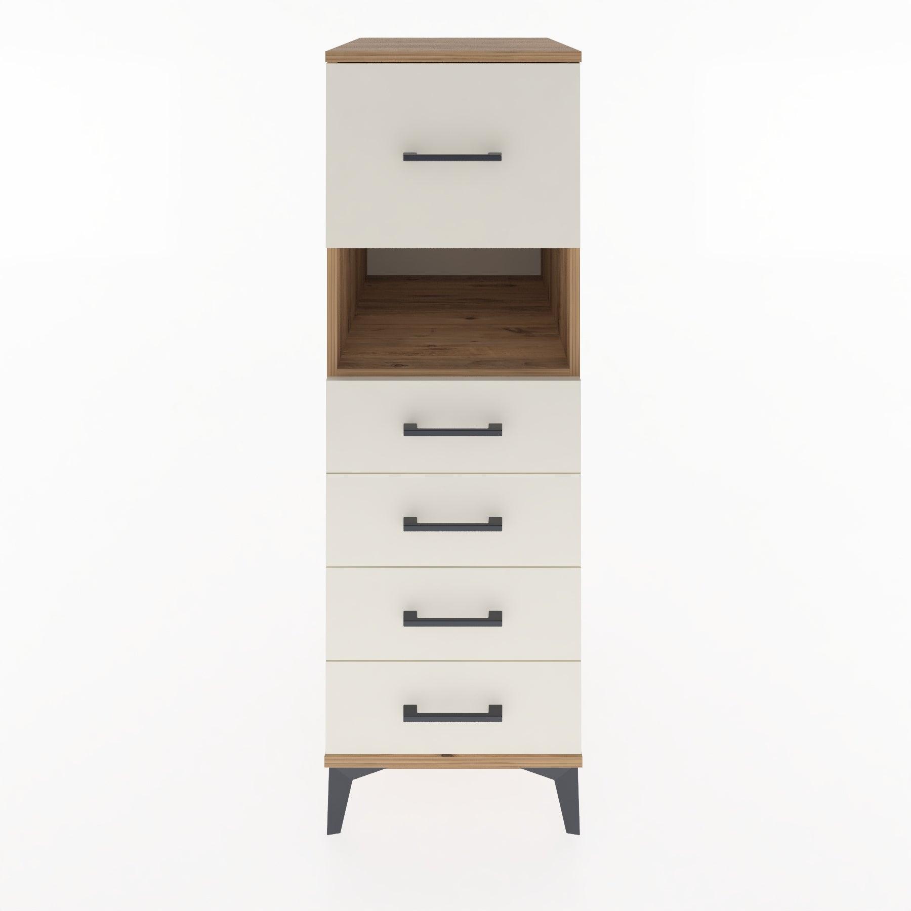 Woodntry Modular Cabinet Pine 44x59x122 cm with Drawers and Shelves CR30-3