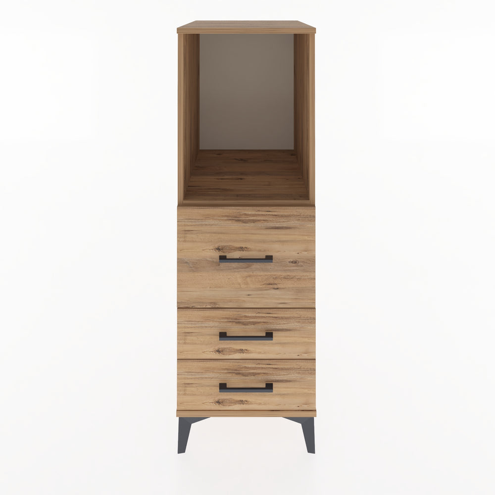 Woodntry Modular Cabinet Pine 44x59x122 cm with Drawers and Shelves CR80-3