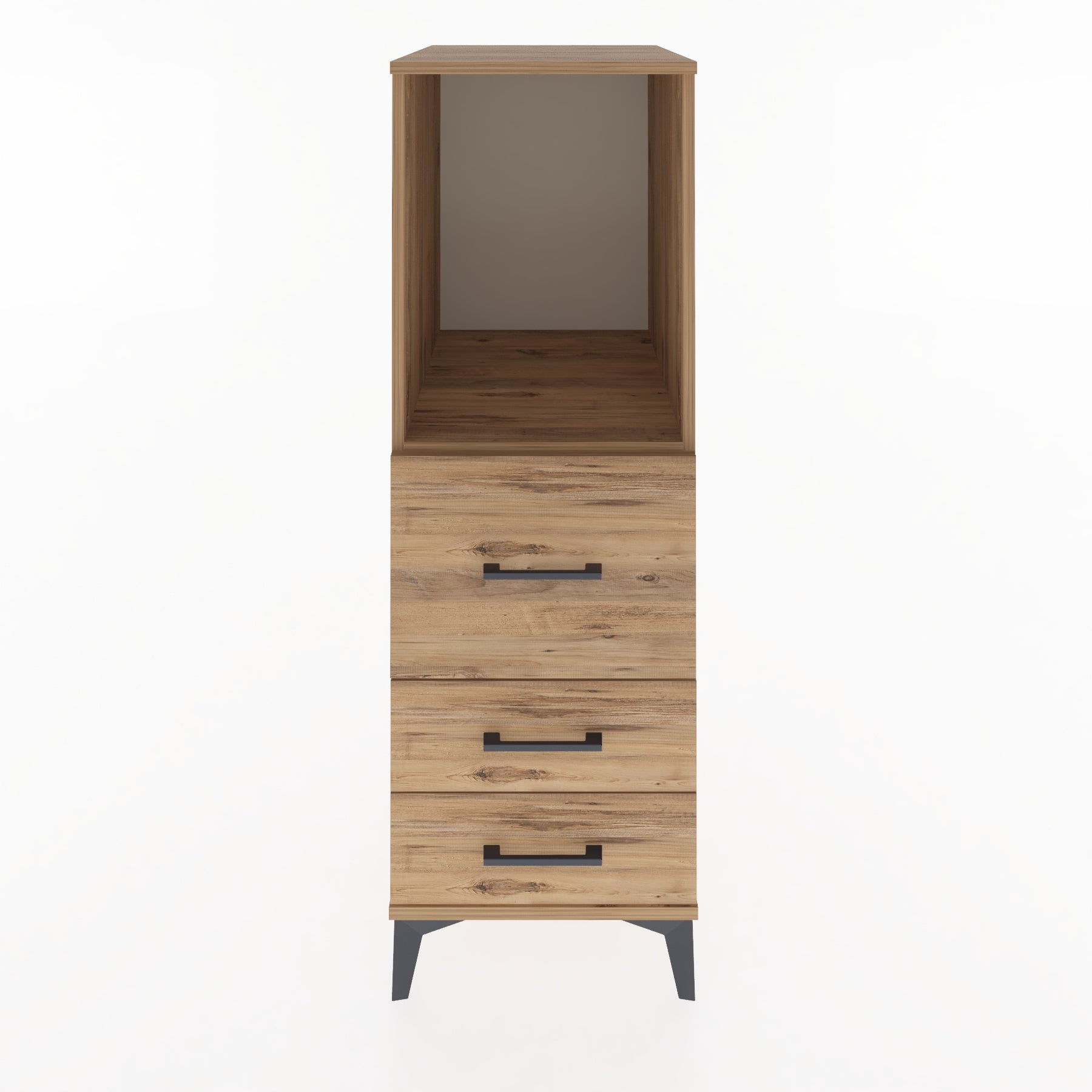Woodntry Modular Cabinet Pine 44x59x122 cm with Drawers and Shelves CR80-3