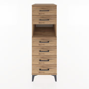 Woodntry Modüler Dolap Çam 44x30x122 cm Çekmeceli ve Raflı CR130-3