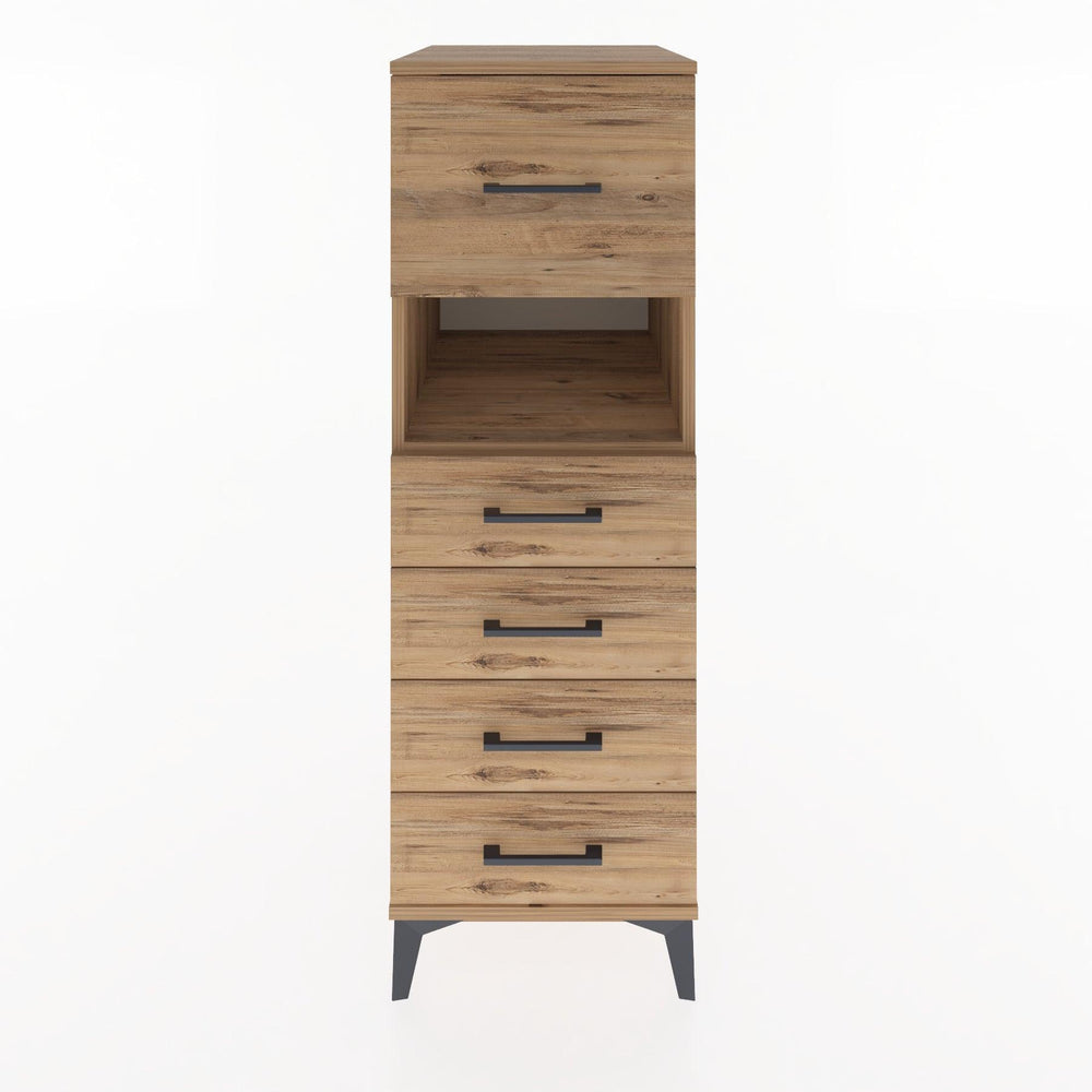 Woodntry Modular Cabinet Pine 44x30x122 cm with Drawers and Shelves CR30-3
