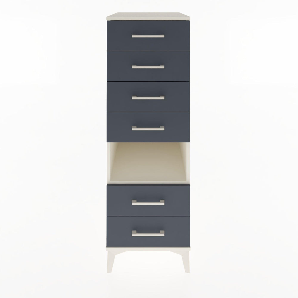 Woodntry Modular Cabinet Moonstone 44x59x122 cm with Drawers and Shelves CR131-1