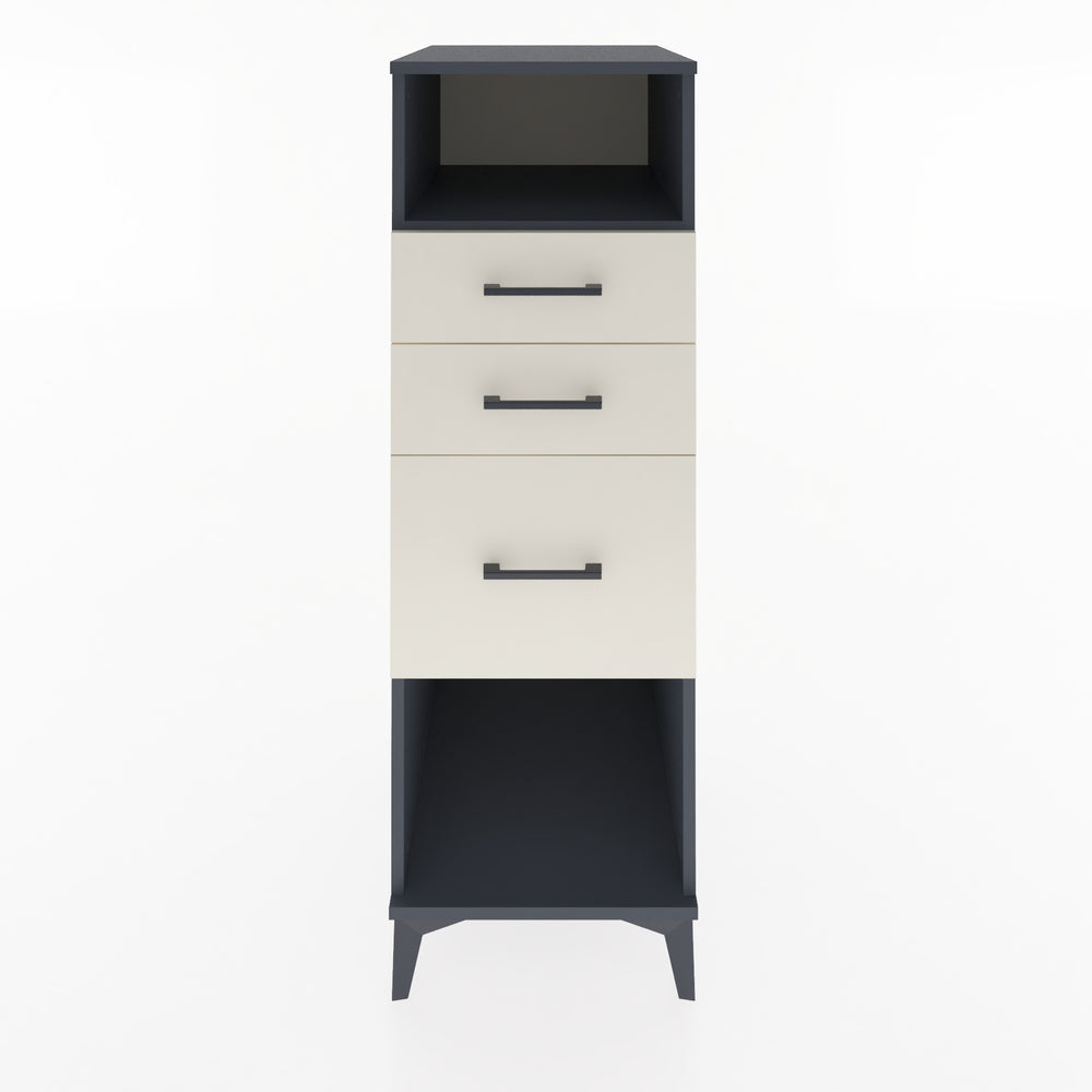 Woodntry Modular Cabinet Anthracite 44x59x122 cm with Drawers and Shelves CR81-2