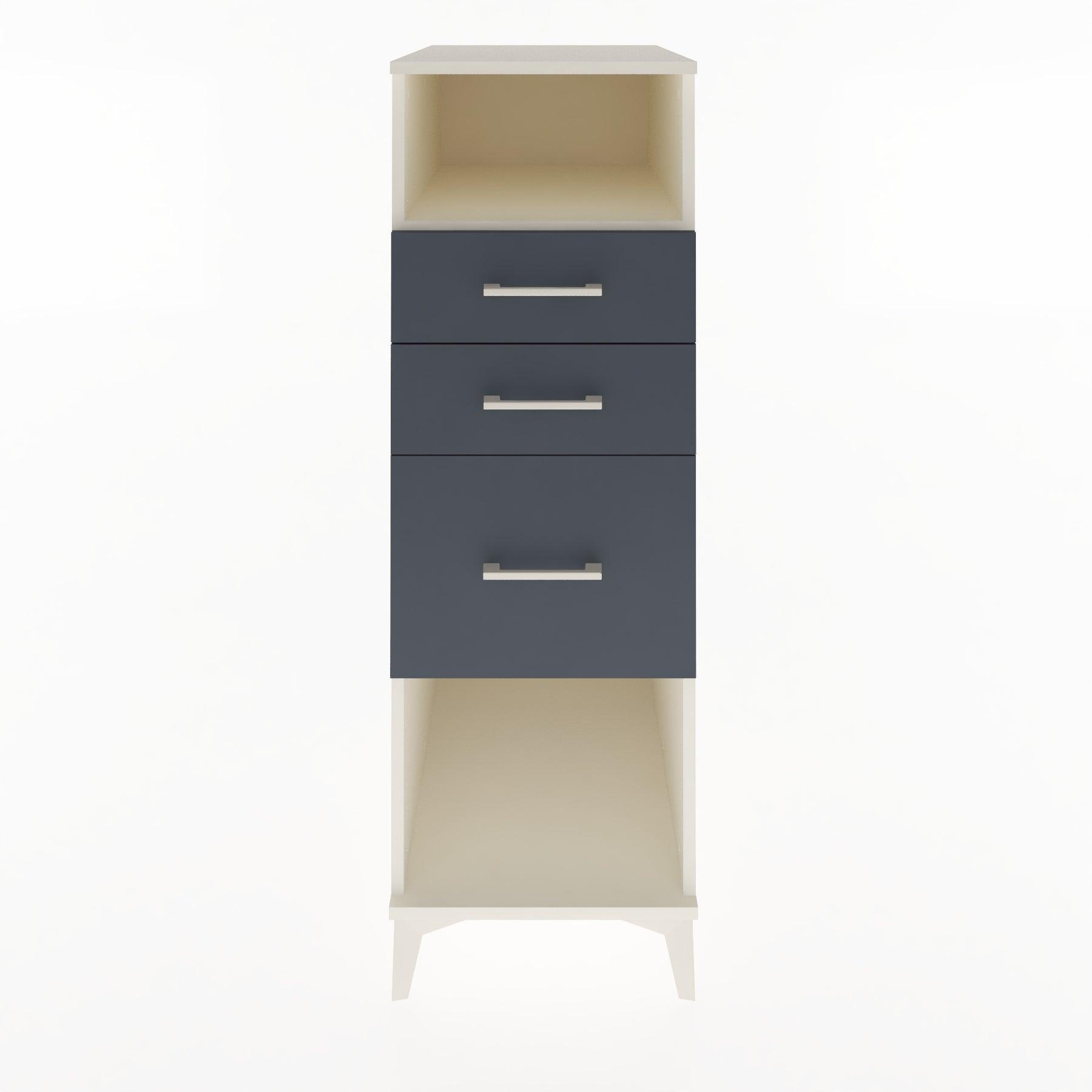 Woodntry Modular Cabinet Moonstone 44x30x122 cm with Drawers and Shelves CR31-1