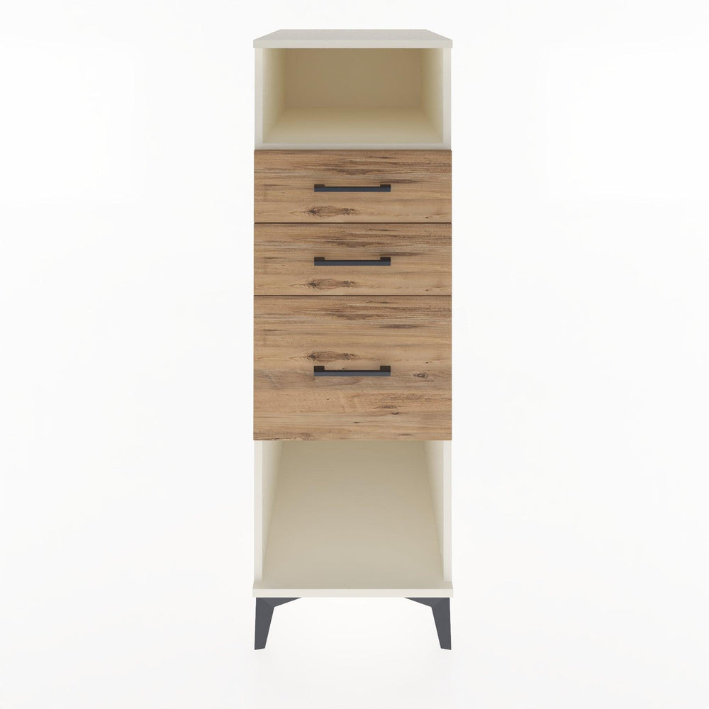 Woodntry Modüler Dolap Aytaşı 44x30x122 cm Çekmeceli ve Raflı CR31-1