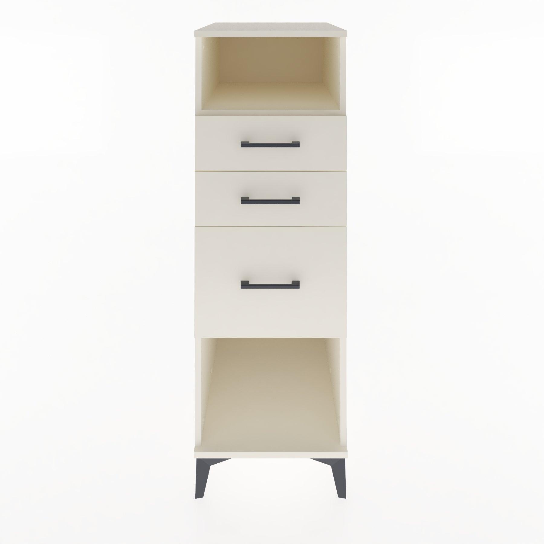 Woodntry Modular Cabinet Moonstone 44x30x122 cm with Drawers and Shelves CR31-1