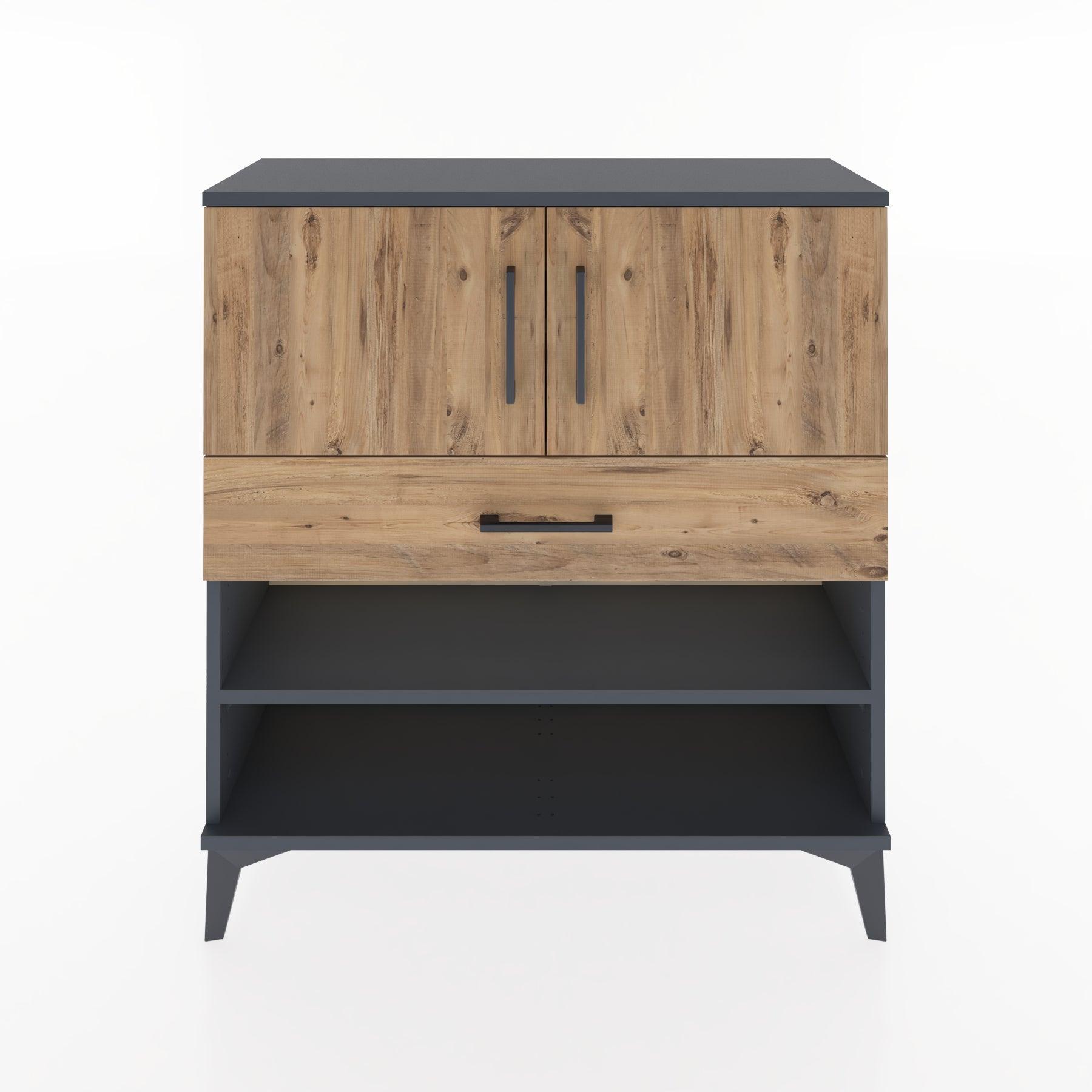 Woodntry Modular Dresser Anthracite 88x30x84 cm Functional F31-2
