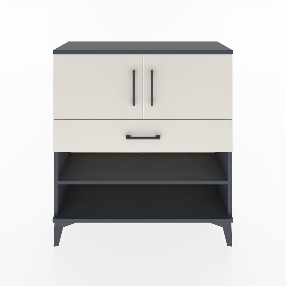 Woodntry Modüler Şifonyer Antrasit 88x30x84 cm Fonksiyonel F31-2