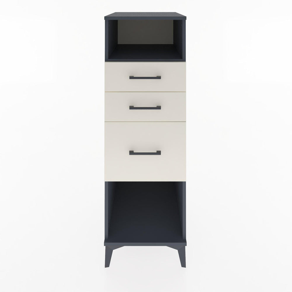 Woodntry Modular Cabinet Anthracite 44x30x122 cm with Drawers and Shelves CR31-2