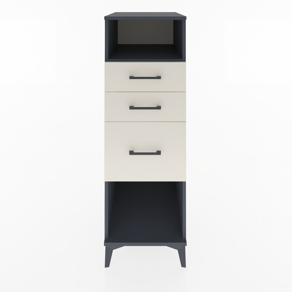 Woodntry Modular Cabinet Anthracite 44x59x122 cm with Drawers and Shelves CR31-2