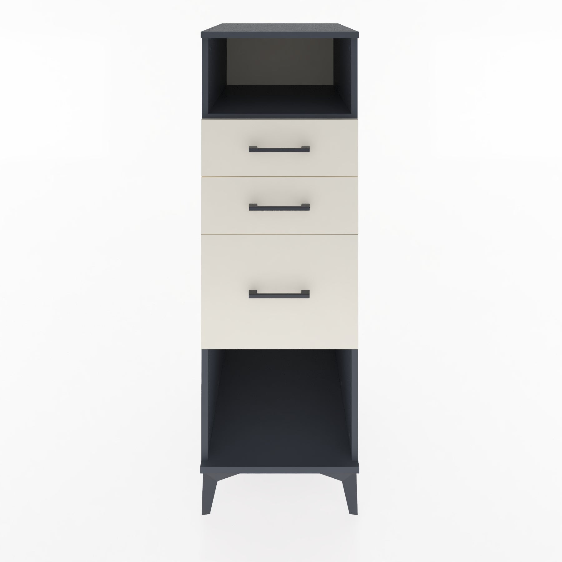 Woodntry Modular Cabinet Anthracite 44x59x122 cm with Drawers and Shelves CR31-2