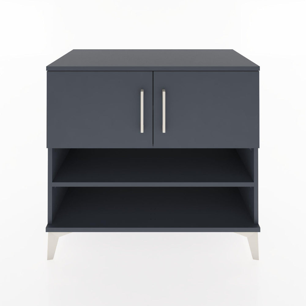 Woodntry Modüler Şifonyer Antrasit 88x44x68 cm Kapaklı ve Raflı KR31-2