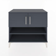 Woodntry Modüler Şifonyer Antrasit 88x44x68 cm Kapaklı ve Raflı KR31-2