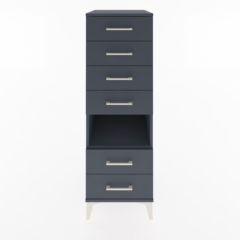 Woodntry Modular Cabinet Anthracite 44x59x122 cm with Drawers and Shelves CR131-2