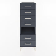 Woodntry Modular Cabinet Anthracite 44x59x122 cm with Drawers and Shelves CR131-2