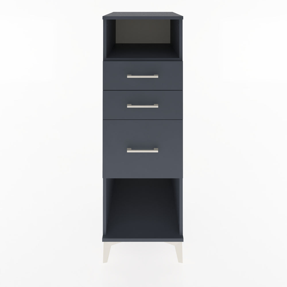 Woodntry Modular Cabinet Anthracite 44x59x122 cm with Drawers and Shelves CR31-2