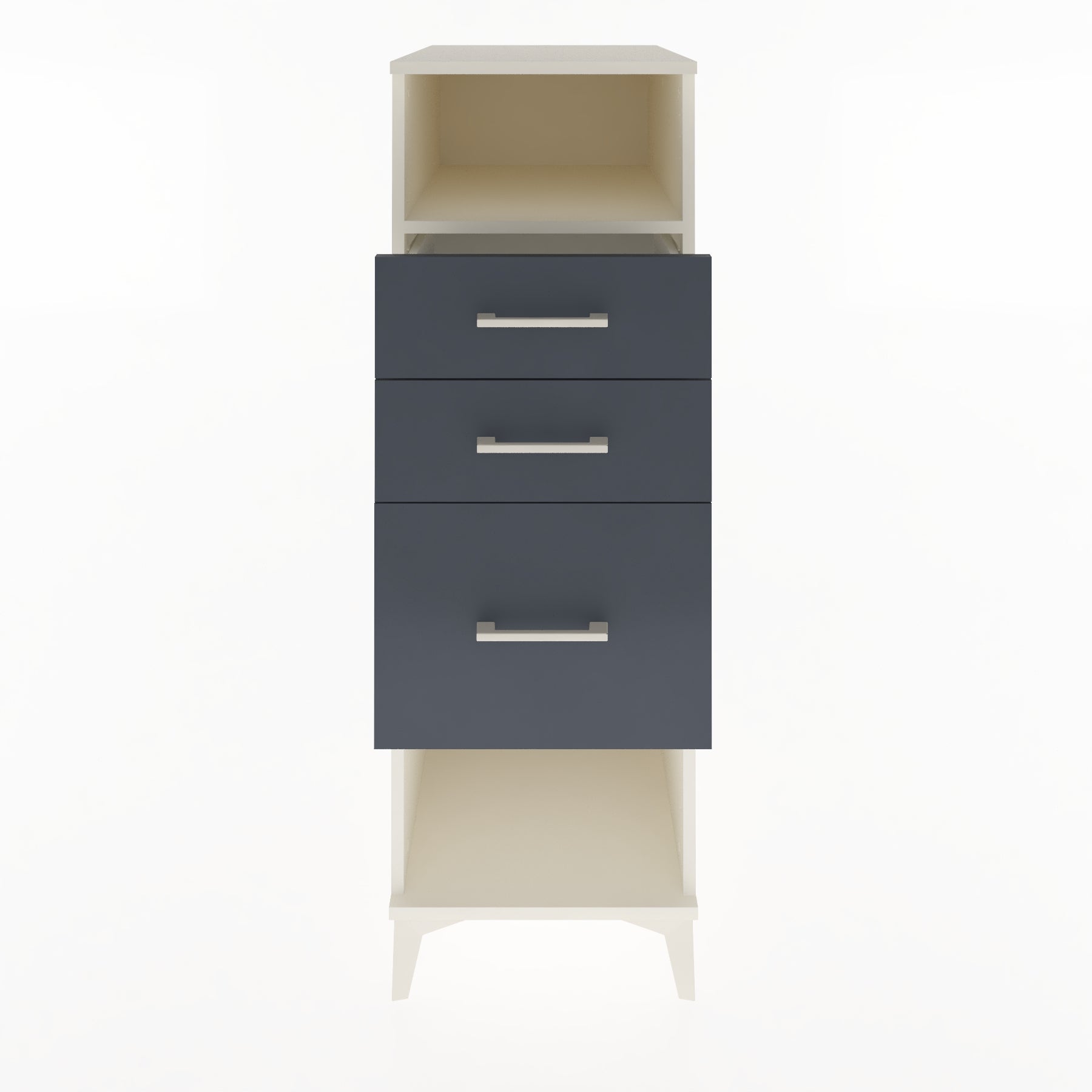 Woodntry Modular Cabinet Moonstone 44x59x122 cm with Drawers and Shelves CR81-1