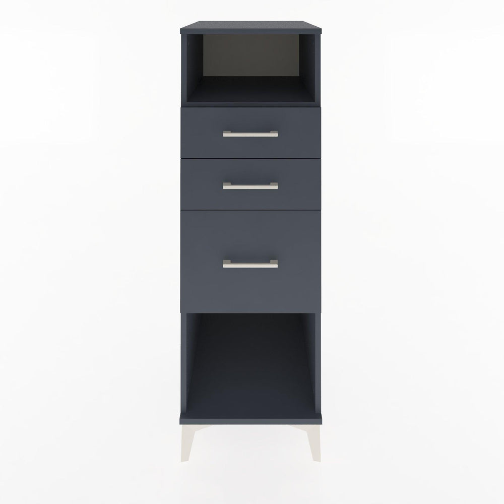 Woodntry Modular Cabinet Anthracite 44x30x122 cm with Drawers and Shelves CR31-2