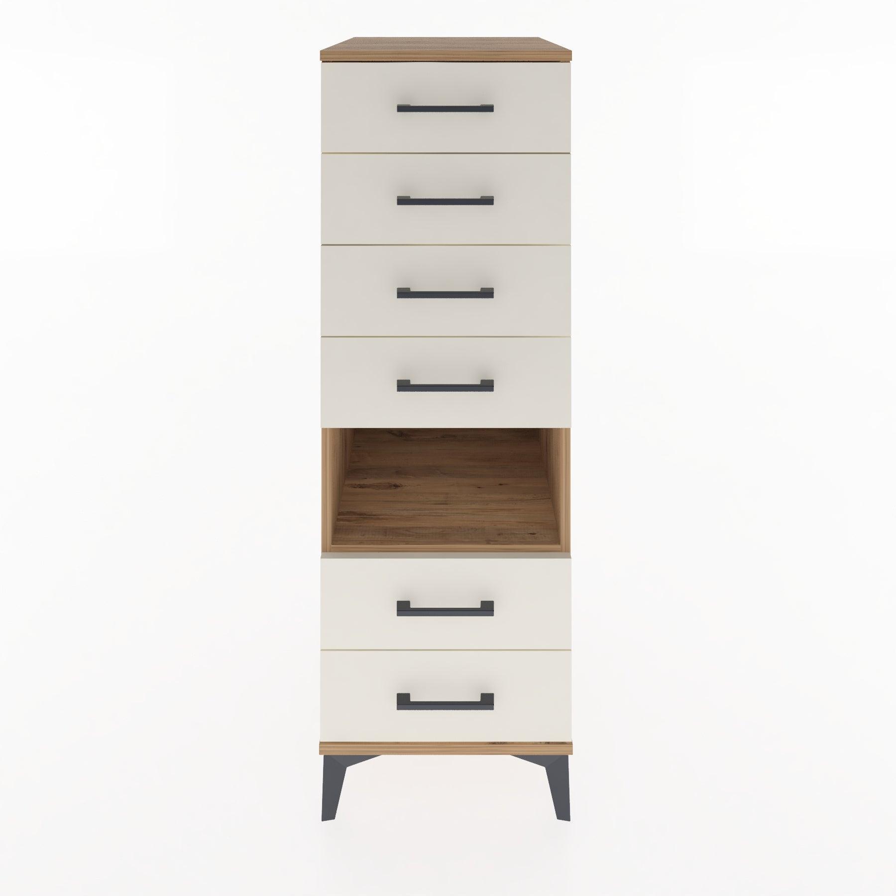 Woodntry Modular Cabinet Pine 44x59x122 cm with Drawers and Shelves CR131-3