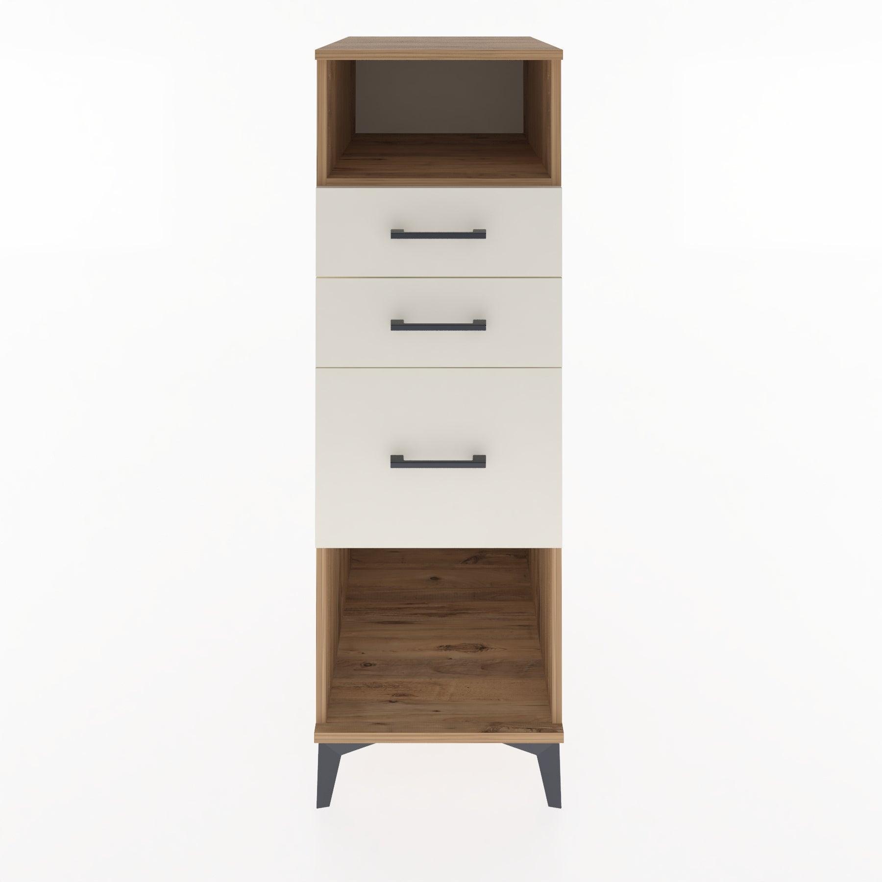 Woodntry Modular Cabinet Pine 44x30x122 cm with Drawers and Shelves CR31-3