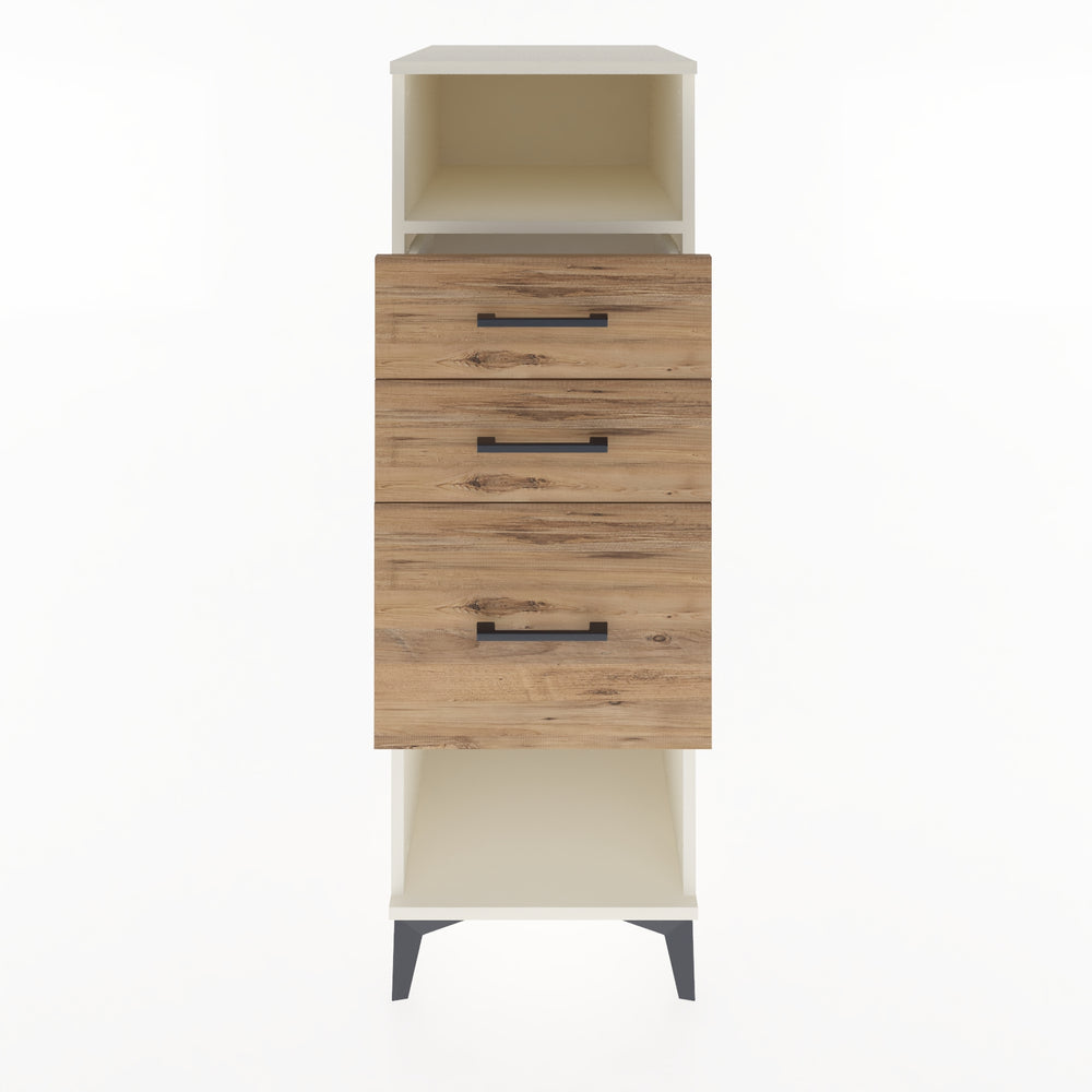 Woodntry Modular Cabinet Moonstone 44x59x122 cm with Drawers and Shelves CR81-1