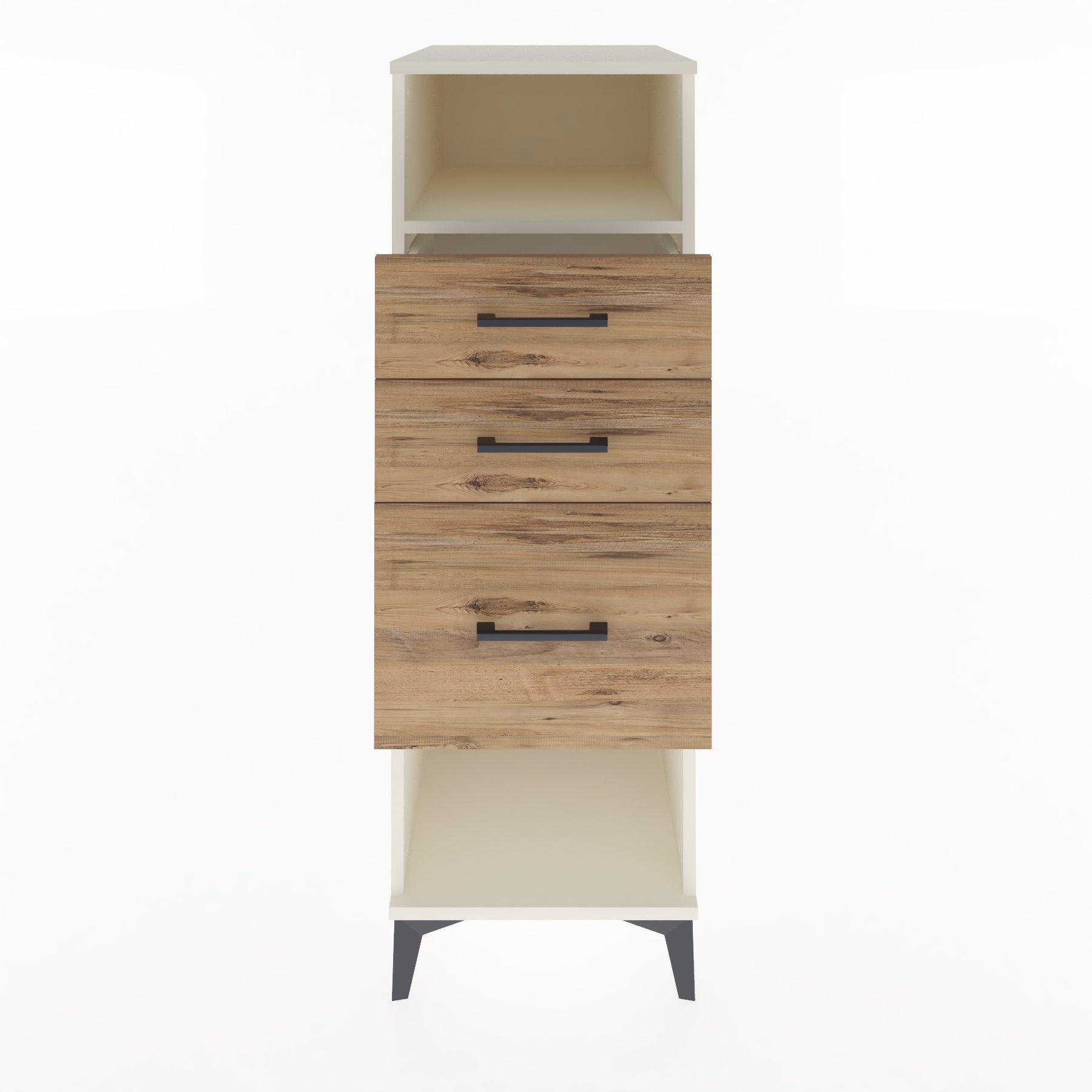 Woodntry Modular Cabinet Moonstone 44x59x122 cm with Drawers and Shelves CR81-1