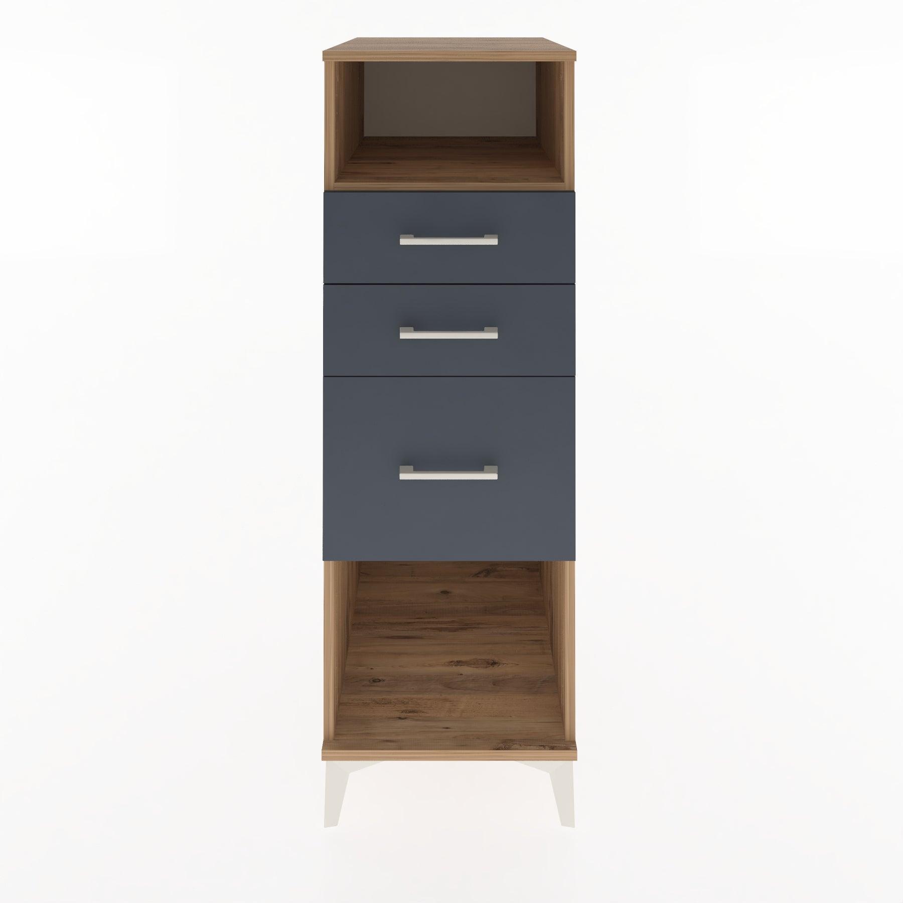 Woodntry Modular Cabinet Pine 44x30x122 cm with Drawers and Shelves CR31-3