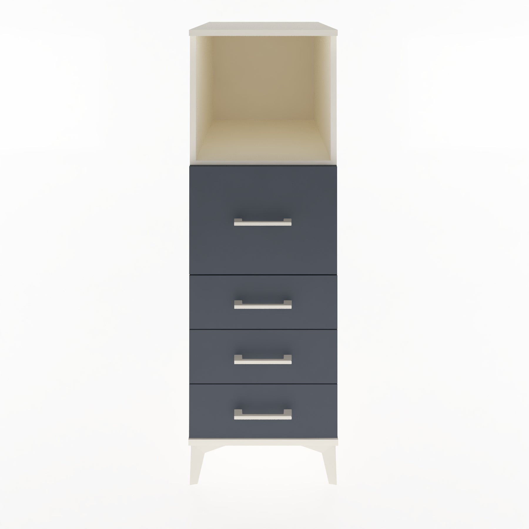 Woodntry Modular Cabinet Moonstone 44x59x122 cm with Drawers and Shelves CR82-1