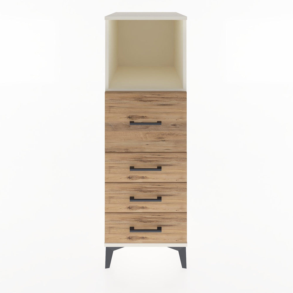 Woodntry Modular Cabinet Moonstone 44x30x122 cm with Drawers and Shelves CR82-1
