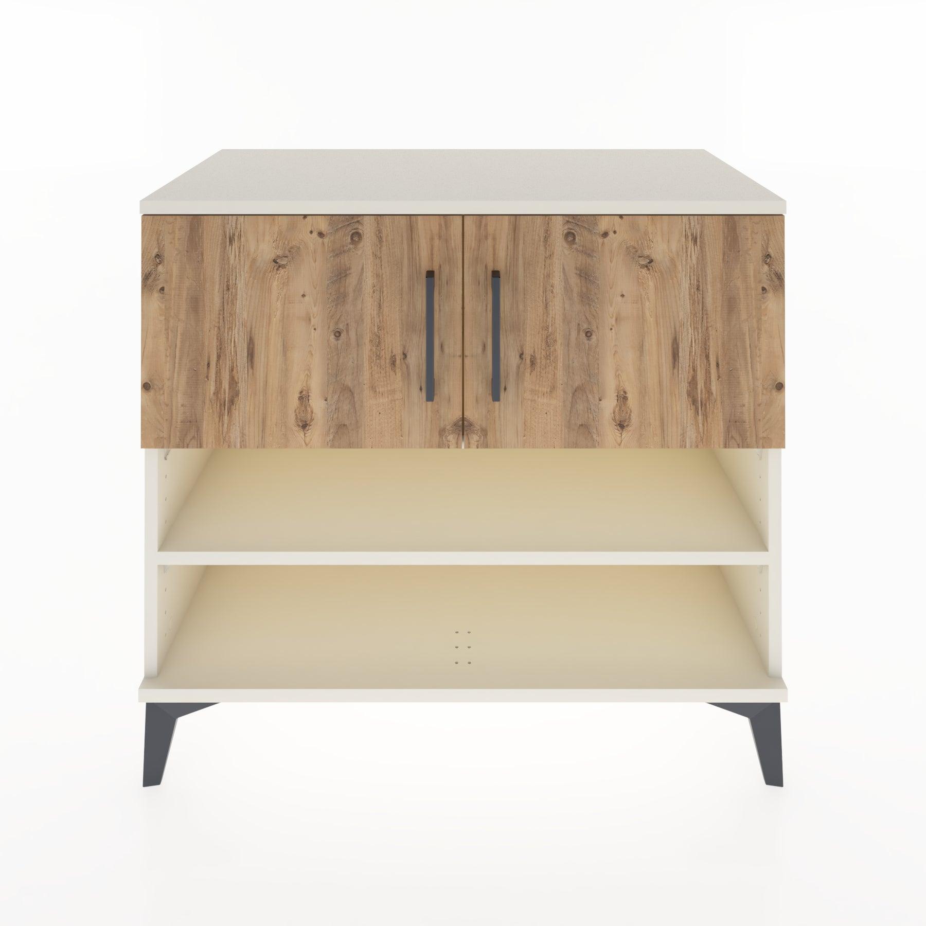 Woodntry Modüler Şifonyer Aytaşı 88x44x68 cm Kapaklı ve Raflı KR32-1