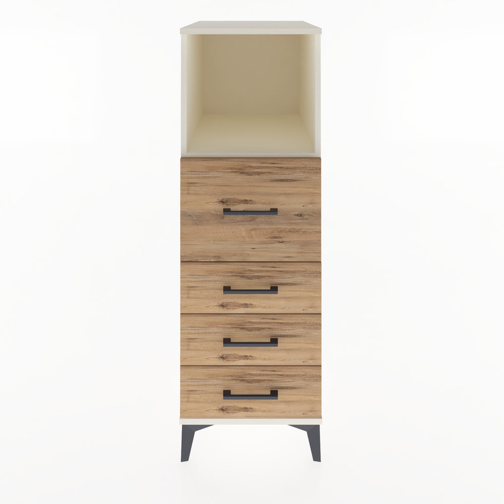 Woodntry Modular Cabinet Moonstone 44x59x122 cm with Drawers and Shelves CR82-1