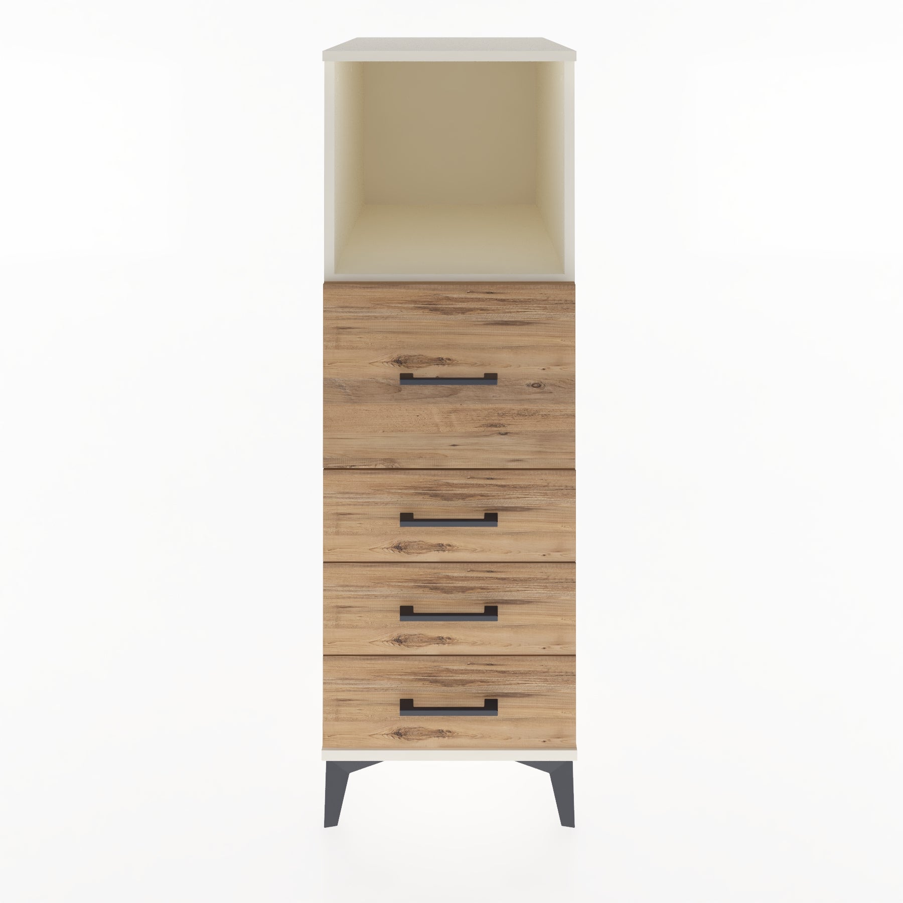 Woodntry Modular Cabinet Moonstone 44x59x122 cm with Drawers and Shelves CR82-1