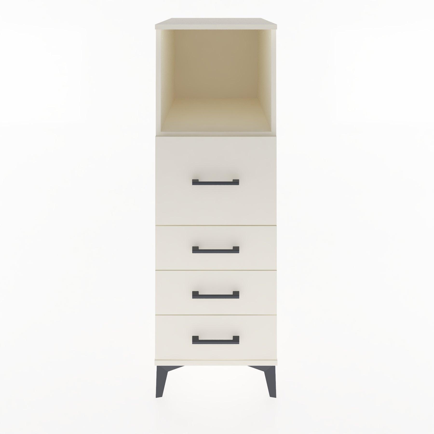 Woodntry Modular Cabinet Moonstone 44x30x122 cm with Drawers and Shelves CR82-1