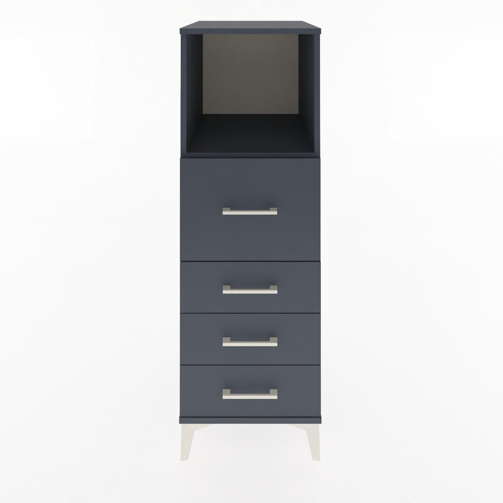 Woodntry Modular Cabinet Anthracite 44x30x122 cm with Drawers and Shelves CR82-2