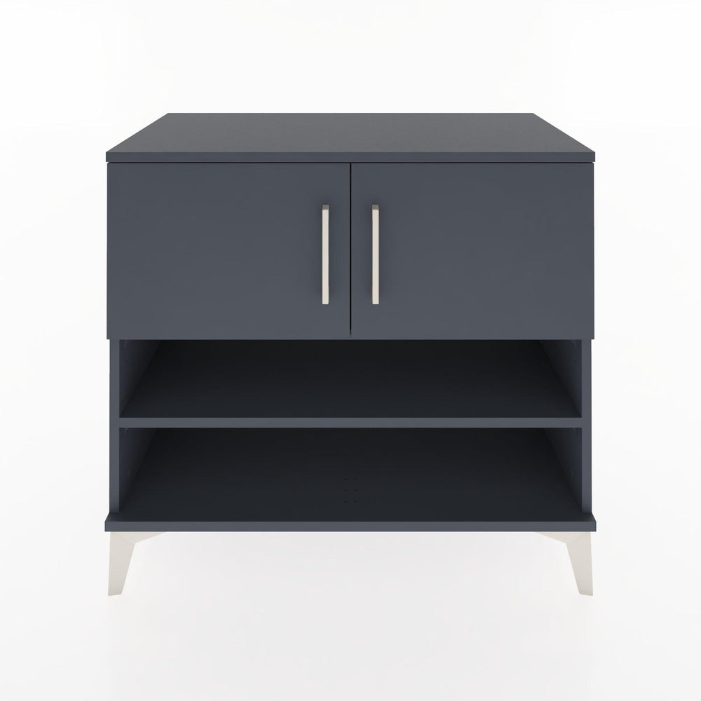 Woodntry Modüler Şifonyer Antrasit 88x44x68 cm Kapaklı ve Raflı KR32-2